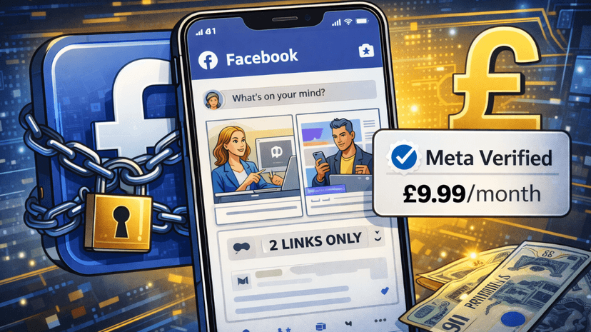 Facebook ტესტავს £9.99 საკვირაო გამოწერას, რათა მომხმარებლებს მისცეს საშუალება მათზე მეტი ბმულის გაზიარებისთვის