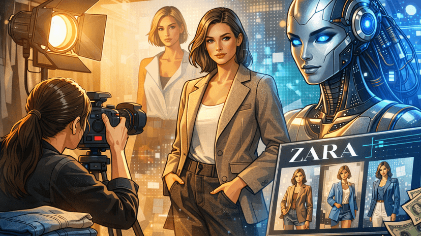 Zara გადადის ხელოვნურ ინტელექტზე (AI) მოდელებისა და ფოტოების გამოსაყენებლად ჟურნალის სურათების დასამზადებლად